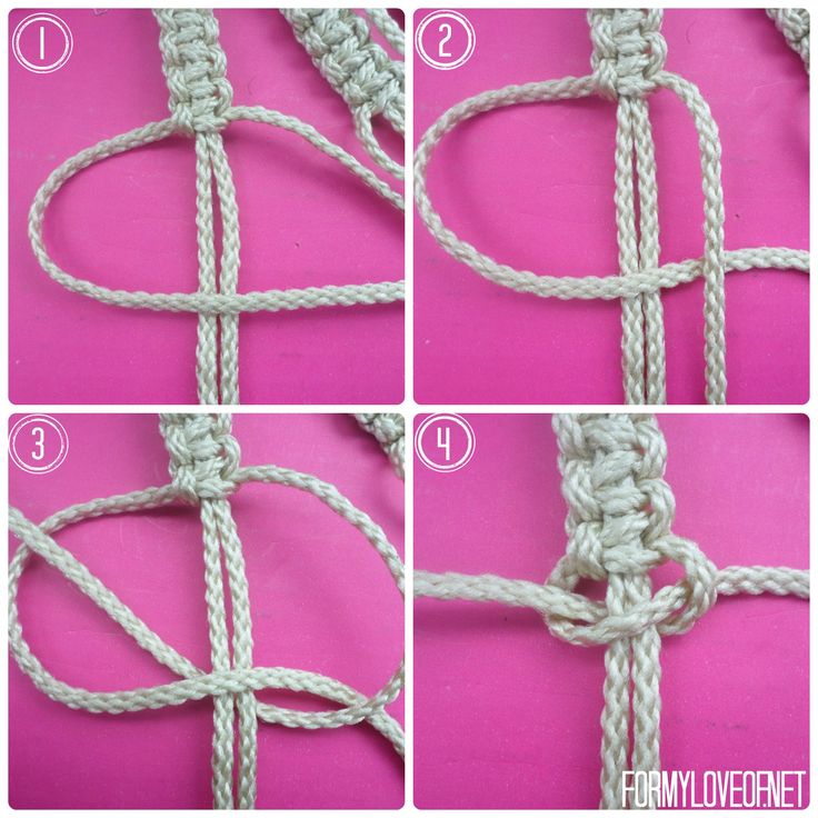 instructions to crochet the knot for a scarf