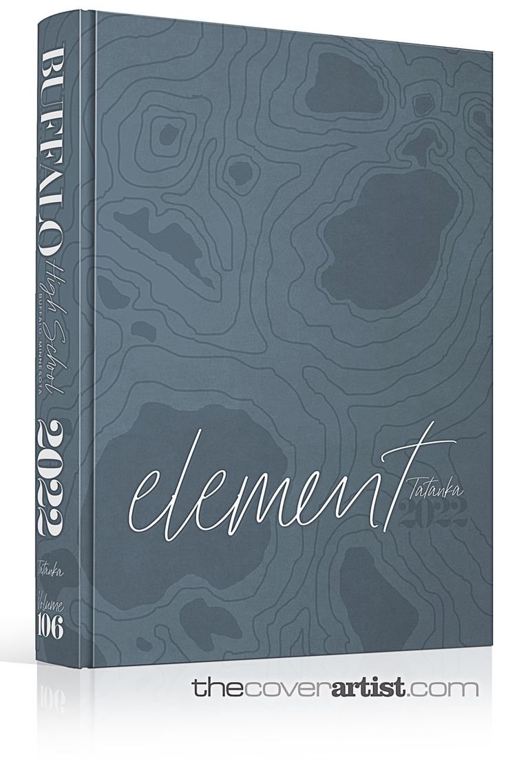 the book cover is blue and has white writing on it that says, element theatre