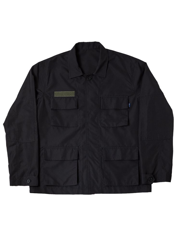 Editor's NotesThis jacket from PISCATOR features a comfortable and trendy silhouette with 4 pockets details on the front.- Button closure- Hidden buttons- 4 pocket details- Regular collar- Comfortable and trendy itemMeasurement L/XL- Total length: 27.95 / 28.54 in.- Chest: 23.22 / 24.40 in.- Sleeve: 24.80 / 25.19 in.- Shoulder: 18.50 / 19.68 in.Composition & Care- 80% Polyester, 20% Nylon- Please check the care labelDesigner- by PISCATOR Utility Outerwear With Cargo Pockets For Workwear, Utility Jacket With Multiple Pockets For Workwear, Utility Workwear Outerwear With Cargo Pockets, Casual Black Button-up Blazer, Urban Outerwear With Buttoned Pockets For Streetwear, Button-up Streetwear Outerwear With Multiple Pockets, Military Style Outerwear With Buttoned Pockets For Work, Button-up Outerwear With Multiple Pockets For Streetwear, Black Long Sleeve Utility Jacket With Pockets