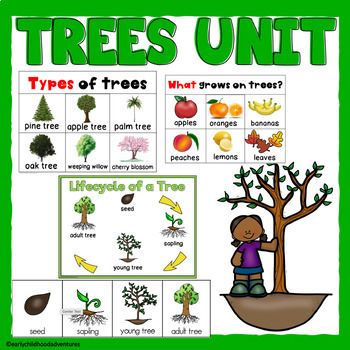 trees unit with pictures and words