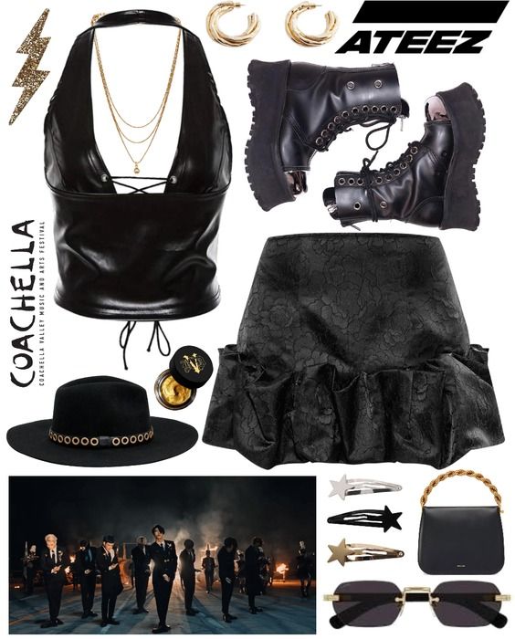 Ateez at coachella Outfit | ShopLook Ateez Work Outfits Inspired, Ateez Coachella Outfit, Ateez Pirate Outfit, Ateez Concert Outfit Ideas Summer, Kpop Concert Outfit Ideas Ateez, Ateez Concert Outfit Ideas Golden Hour, Queen Concert Outfit, Ateez Concert Outfit Ideas Cowboy, Ateez Outfits Inspired Concert