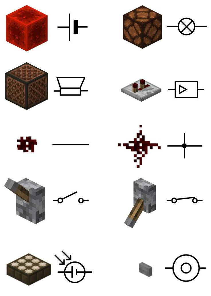 an image of different types of objects in minecraft, including cubes and blocks