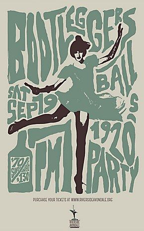 a poster for an event with a ballerina in green and brown on the front