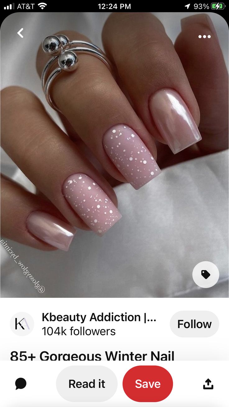 January Nail Designs, Girls Nail Designs, January Nails, February Nails, Glitter Gel Nails, Simple Gel Nails, Shellac Nails, Nail Designs Glitter, Gel Nail Designs