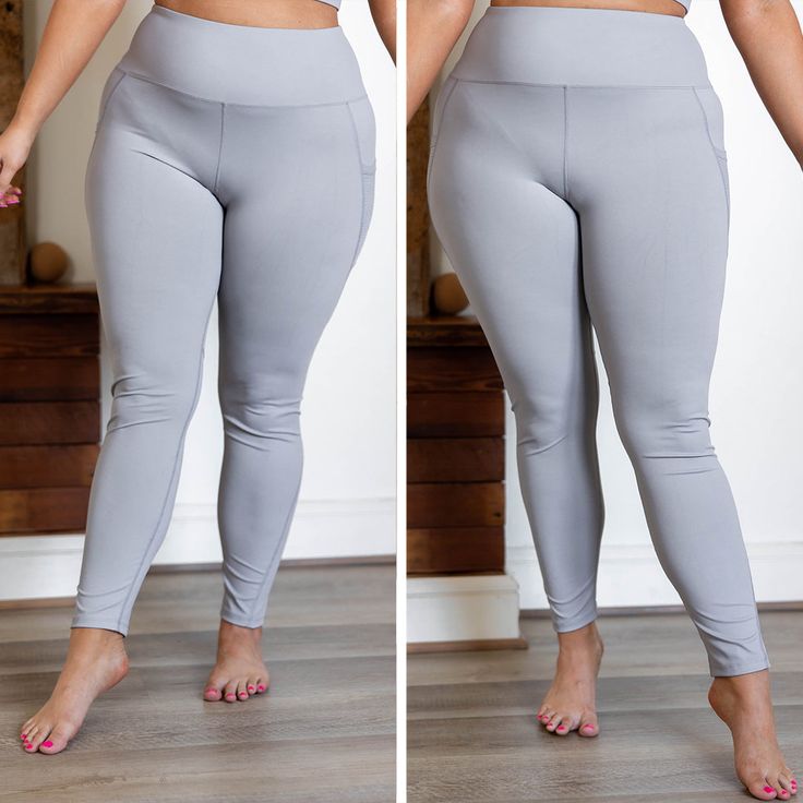 Take these leggings for a good run or lounge with your most recent favorite novel! The slate gray color is neutral enough to pair with anything and the soft material will have you so comfy! These are perfect for pairing with anything but we love them best with a comfy top and some sneaks! 75% Nylon, 25% Spandex Comfortable Stretch Gray Yoga Pants, Casual High Stretch Gray Leggings, Gray High Stretch Casual Leggings, Casual Gray High Stretch Leggings, Gray Comfort Stretch Yoga Pants For Loungewear, Comfy Stretch Activewear For Workout, Gray Leggings For Loungewear, Comfortable Gray Yoga Pants For Loungewear, Comfortable Gray Bottoms For Yoga