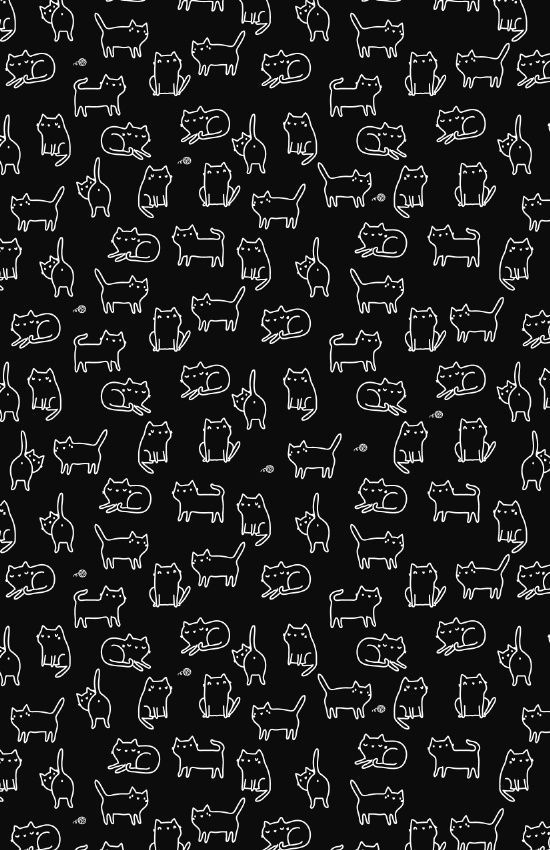 a black and white pattern with dogs drawn on it's back side, all in different sizes