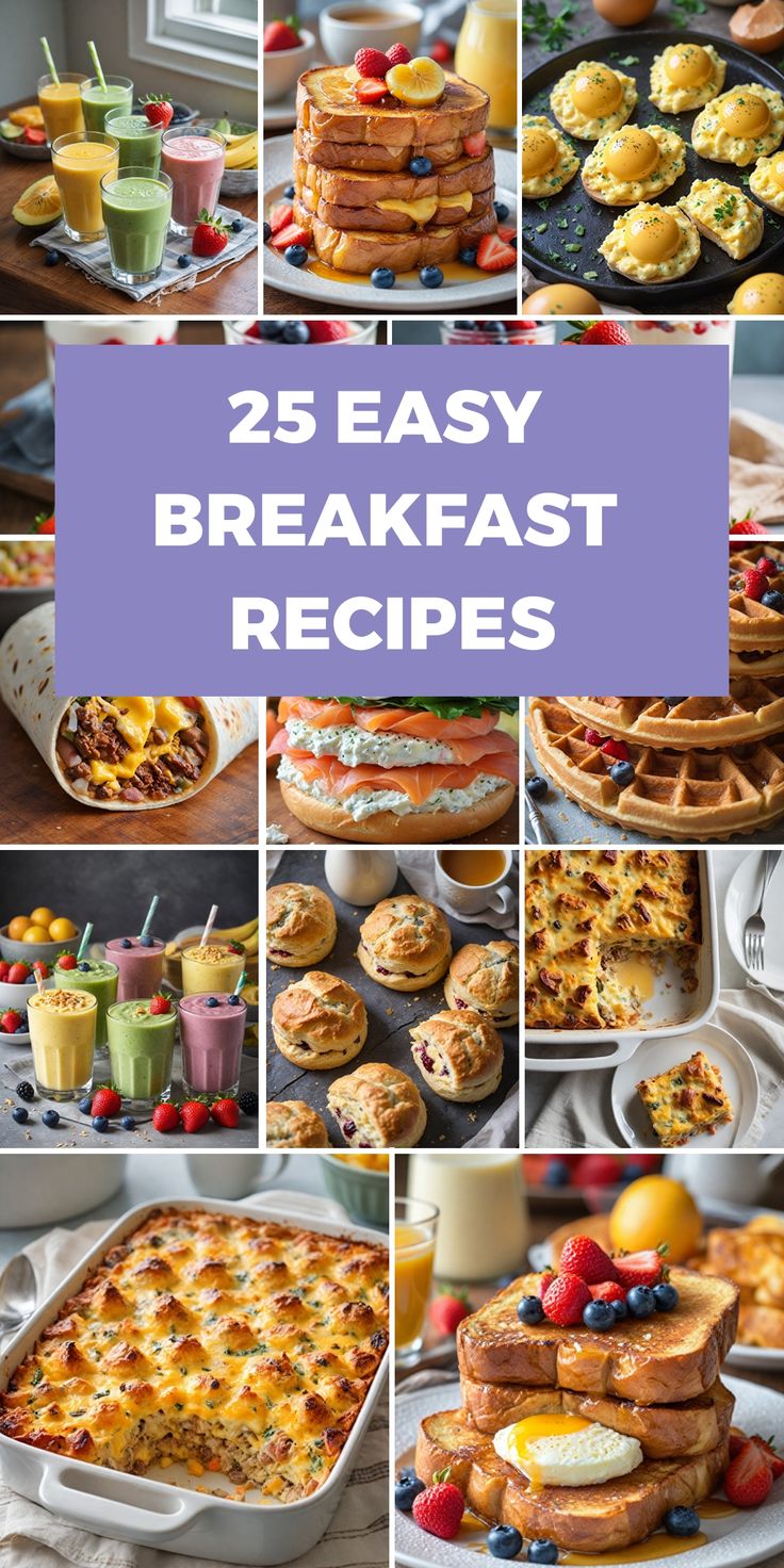 25 easy breakfast recipes that are perfect for the whole family