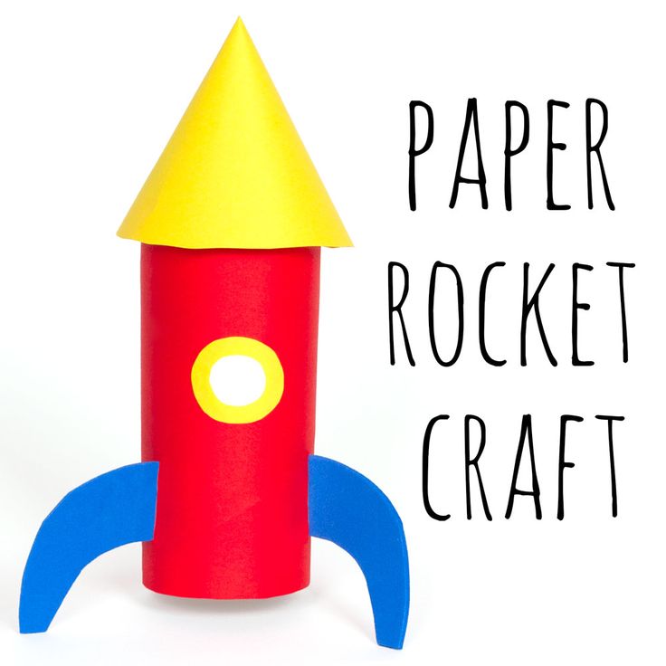 a paper rocket craft with the words paper rocket craft on it