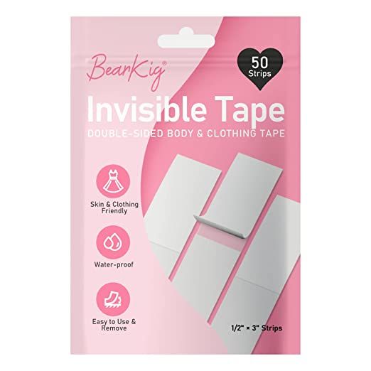 the invisible tape is shown in white packaging