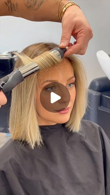 Loose Waves With Flat Iron Short Hair, How To Style Long Bob Waves, Wave Mid Length Hair, Waves On Bob Hairstyle, How To Do Beach Waves For Thick Hair, California Waves Hair, How To Get Beachy Waves For Short Hair, How To Add Waves To Medium Hair, Waves Bob Hair Tutorial