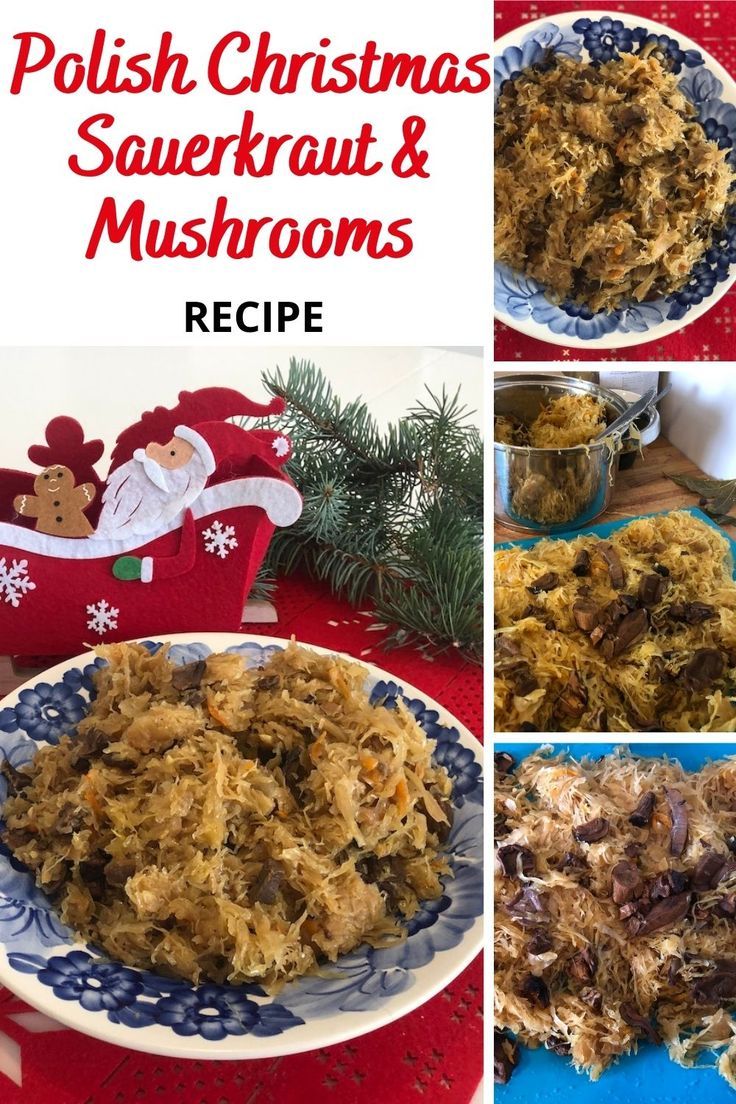 polish christmas sauerkraut and mushrooms recipe