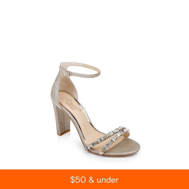 in stock Block Shoes, Jewel Badgley Mischka, Ankle Strap Block Heel, Evening Sandals, Rose Gold Glitter, Toe Sandals, Block Heels Sandal, Badgley Mischka, Gold Glitter