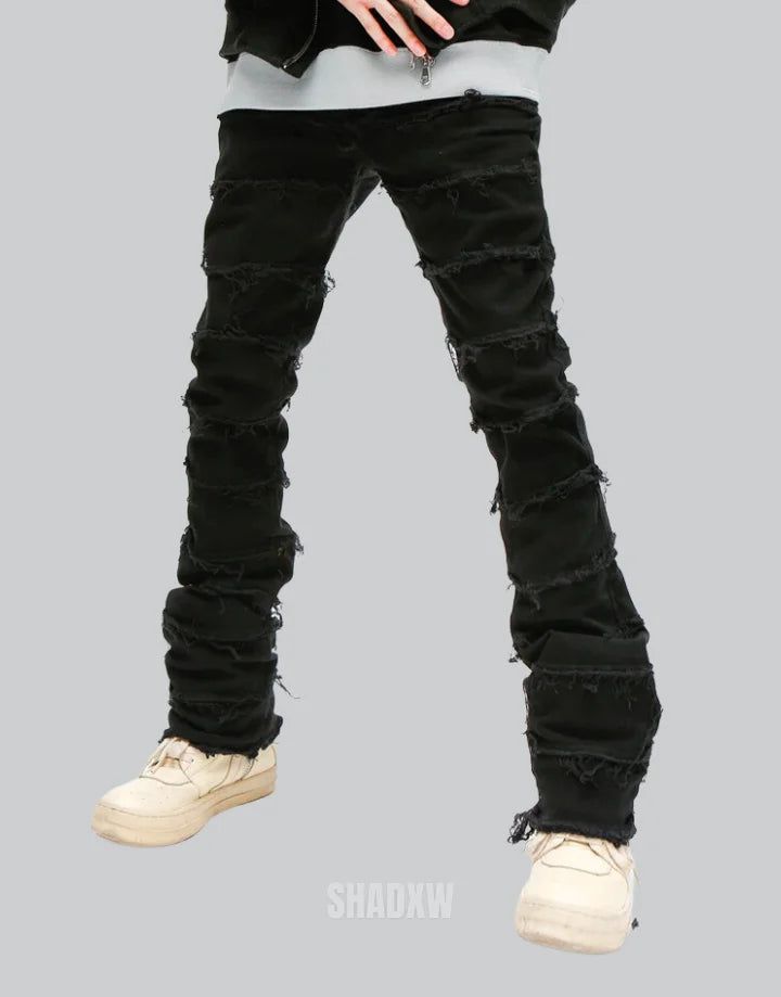 Type: Techwear pants Design: Techwear, streetwear Technical pants: This techwear pants is the perfect garment to complete your Techwear outfit. Premium quality: Reinforced seams, comfortable to wear, soft touch Materials: Denim Fit: Slim fit Machine washable: 30 °C (86 °F) Size(cm | in) Waist Hip Length S 73 l 28.8 96 l 37.8 105 l 41.3 M 75 l 29.5 100 l 39.3 107 l 42.1 L 78 l 30.7 102 l 40.1 109 l 42.9 XL 81 l 31.8 104 l 40.9 111 l 43.7 2XL 84 l 33 106 l 41.7 113 l 44.5 3XL 85 l 33.5 108 l 42.5 Stretch Grunge Bottoms For Streetwear, Edgy Full-length Streetwear Bottoms, Edgy Full-length Bottoms For Streetwear, Grunge Streetwear Bottoms With Zip Fly, Grunge Stretch Jeans For Streetwear, Winter Streetwear Stretch Jeans, Winter Stretch Jeans For Streetwear, Stretch Bottoms With Zip Fly For Streetwear, Techwear Straight Leg Pants For Streetwear