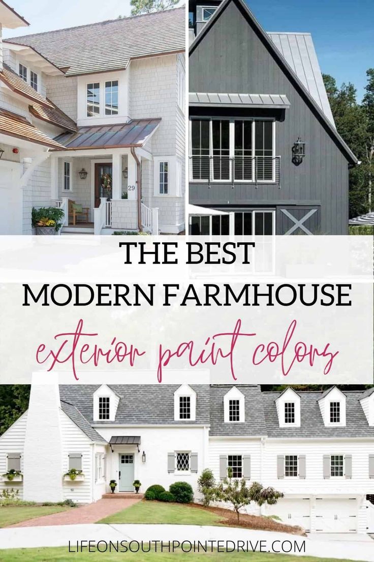 the best modern farmhouse house exterior paint colors