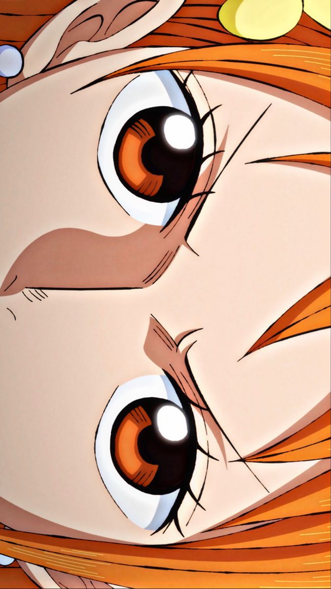 an anime character with orange hair and big eyes