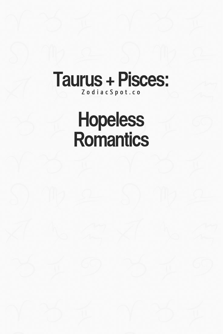 the cover of taurus and pisces'book, hopeless romantics