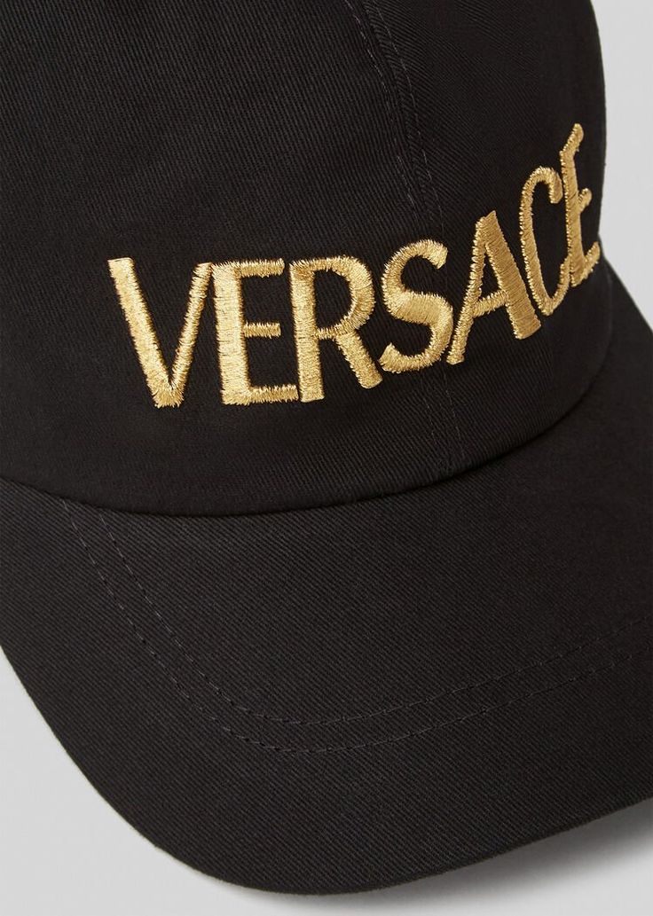 Versace Embroidered Logo Cap for Women | US Online Store Baseball Drills, Versace Women, Designer Bucket Hats, Hats And Caps, Designer Hats, Men's Hats, Bucket Hats, Versace Men, Luxury Clothing