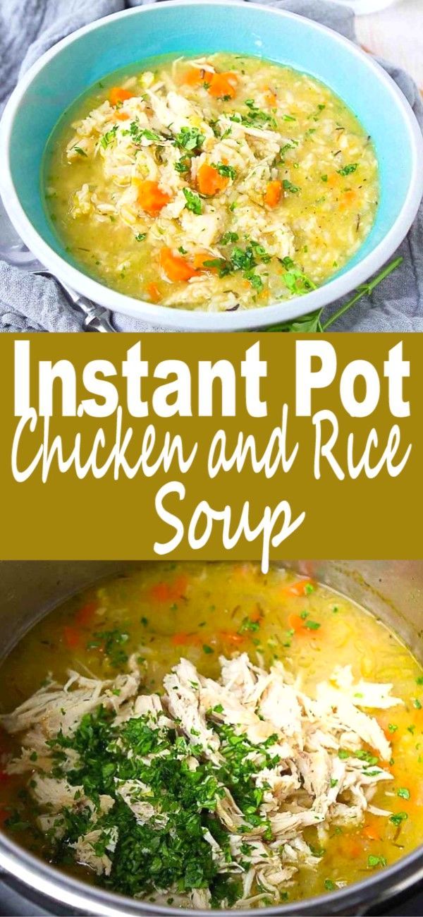 instant pot chicken and rice soup