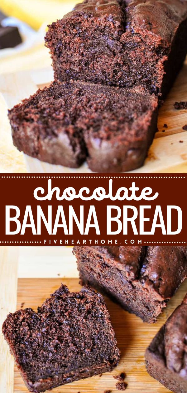 Wondering what to make with overripe bananas? Here's the BEST banana bread recipe! It's an easy breakfast on the go. Wonderfully moist and fudgy, this triple chocolate banana bread is the back-to-school food of your dreams! What To Make With 4 Ripe Bananas, Best Recipes To Use Ripe Bananas, Overripe Bananas Recipes, Recipes For Ripe Bananas Easy, Banana Bread With 4 Bananas, Things To Make With Old Bananas, Uses For Overripe Bananas, Overripe Banana Recipes Easy, What To Do With Brown Bananas