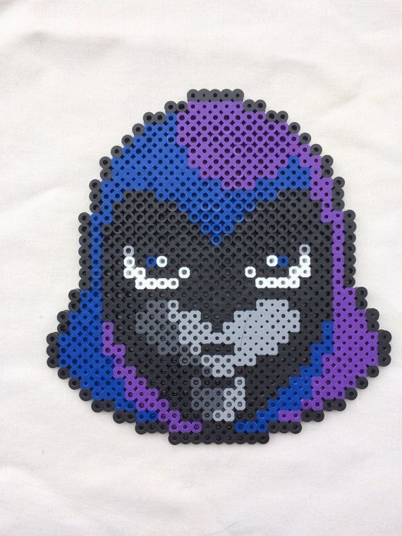 the pixel art is made from plastic beads