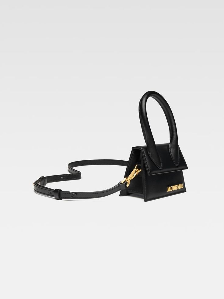 Signature leather mini handbag. Jacquemus Le Chiquito Long, Le Chiquito Long, Jacquemus Le Chiquito, Tote Bag Black, Mini Handbag, Bag Trends, How To Make Handbags, Mini Handbags, Mini Bags