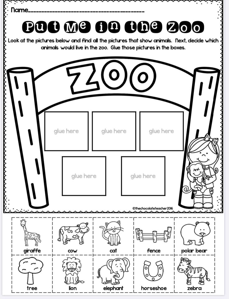 the zoo worksheet for children to learn how to read and write numbers with pictures