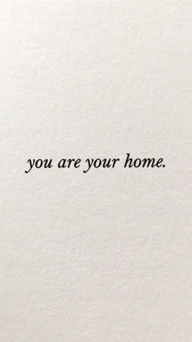 the words you are your home written in black ink on a piece of white paper