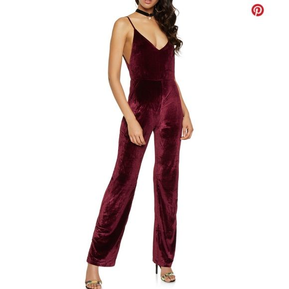 M_5bef6f35bb76156776362a91 Red Sleeveless Jumpsuit For Night Out, Red Sleeveless Jumpsuits And Rompers For Date Night, Sleeveless Red Jumpsuits And Rompers For Date Night, Red High-waist Jumpsuit For Party, Red High-waist Jumpsuits And Rompers For Party, Red High Waist Jumpsuits And Rompers For Party, Fitted Burgundy Jumpsuits And Rompers, Red Overall Jumpsuit For Party, High Waist Red Jumpsuits And Rompers For Night Out