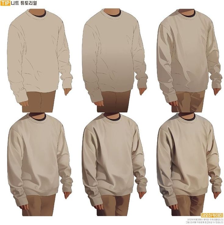 three different views of a man's sweater with the same image on his face