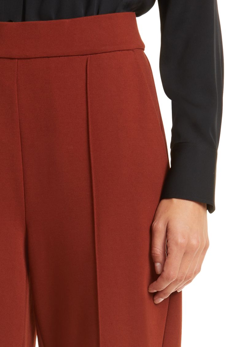 A pintuck pleat adds a tailored touch to pull-on pants you'll want to wear everywhere. 63% viscose, 33% polyamide, 4% elastane Hand wash, dry flat Imported Pull On Pants, Pin Tucks, Copenhagen, Mini Skirts, Hand Wash, Nordstrom, Free Shipping, Pants, How To Wear