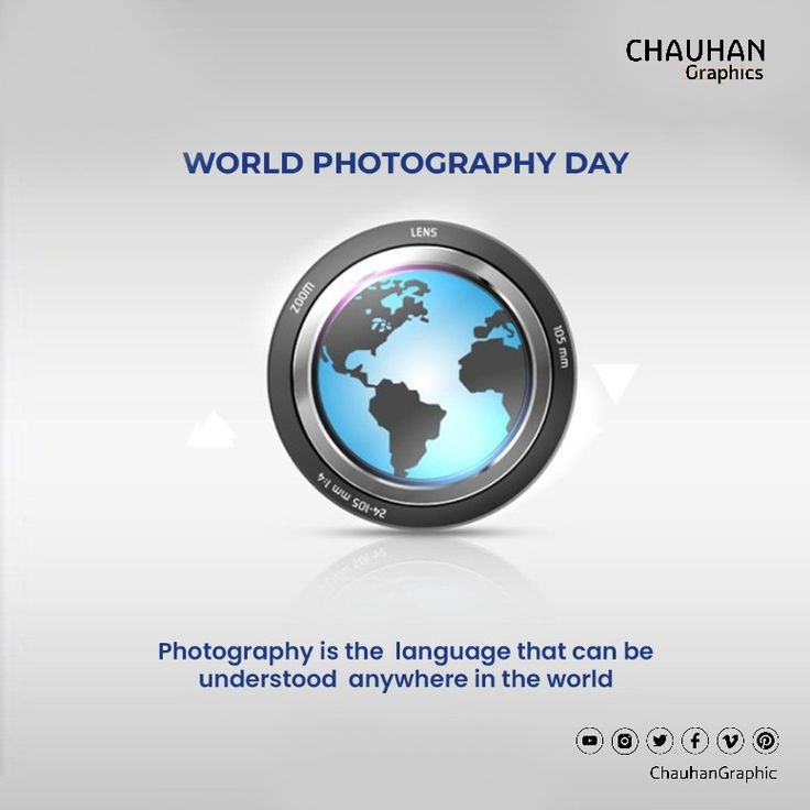 an advertisement for the world photography day