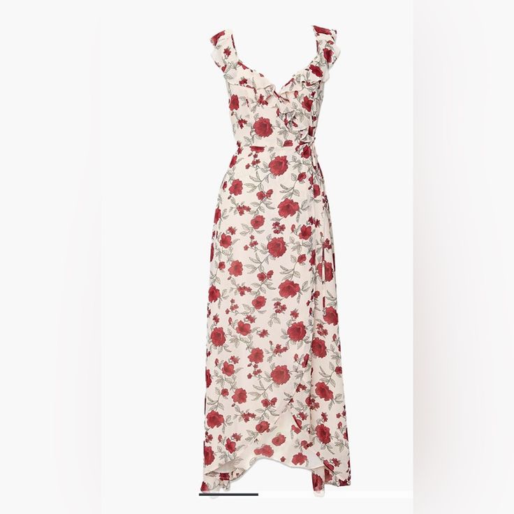 New With Tags! Details A Woven Maxi Dress Featuring An Allover Floral Print, Surplice Neckline, Crisscross Back, Ruffled Trim, Self-Tie Waist Closure, And A Tulip Hem. Content + Care - Shell: 100% Polyester - Lining: 65% Rayon, 35% Polyester - Hand Wash Cold Size + Fit - Measured From A Size Small - Full Length: 54" - Chest: 15" - Waist: 13" Forever 21 V-neck Sundress Maxi Dress, Forever 21 V-neck Maxi Dress For Summer, Forever 21 Maxi Dress For Date Night, Forever 21 Floral Print Sundress, Forever 21 V-neck Beach Maxi Dress, Forever 21 V-neck Sundress, Forever 21 Floral Print Maxi Dress, Forever 21 Flowy Floral Print Dresses, Forever 21 Sleeveless Spring Maxi Dress