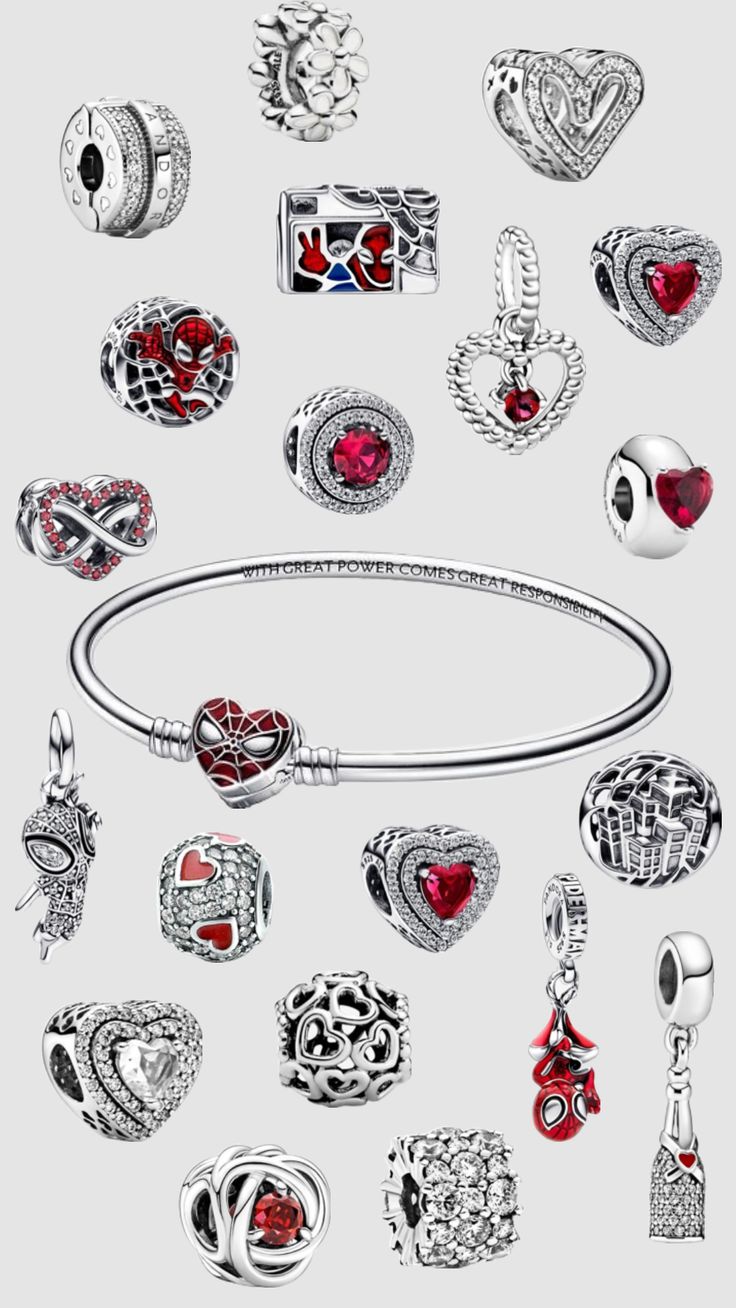 Pandora Bracelet Charms Ideas, Pandora Red, Spiderman Gifts, Pandora Bracelet Designs, The End Of An Era, Pandora Jewelry Charms, Pretty Jewelry Necklaces, End Of An Era, Jewelry Accessories Ideas