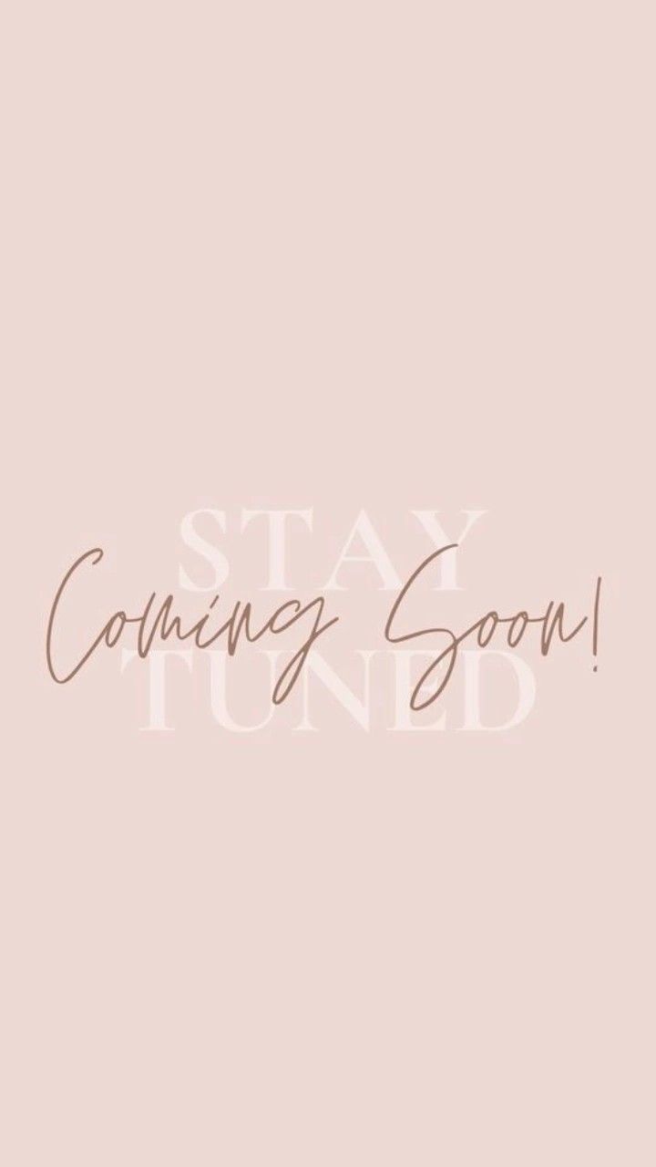 a pink background with the words stay tuned