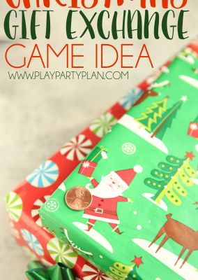 christmas gift exchange game idea for kids to play with and give as an extra money