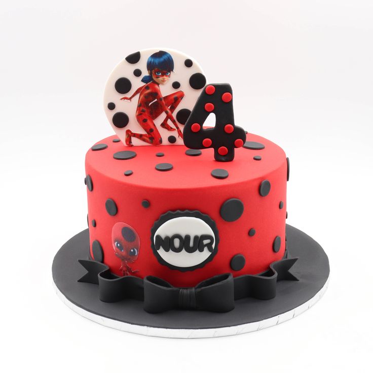 Miraculous Ladybug Cake Marvelous Ladybug Cake, Miraculous Themed Cake, Miraculous Ladybug Theme Cake, Miraculous Bday Cake, Ladybug Themed Cake, Miraculous Ladybug Birthday Cake Ideas, Miraculous Ladybug Theme Party, Ladybug Cake Design, Birthday Cake Ladybug