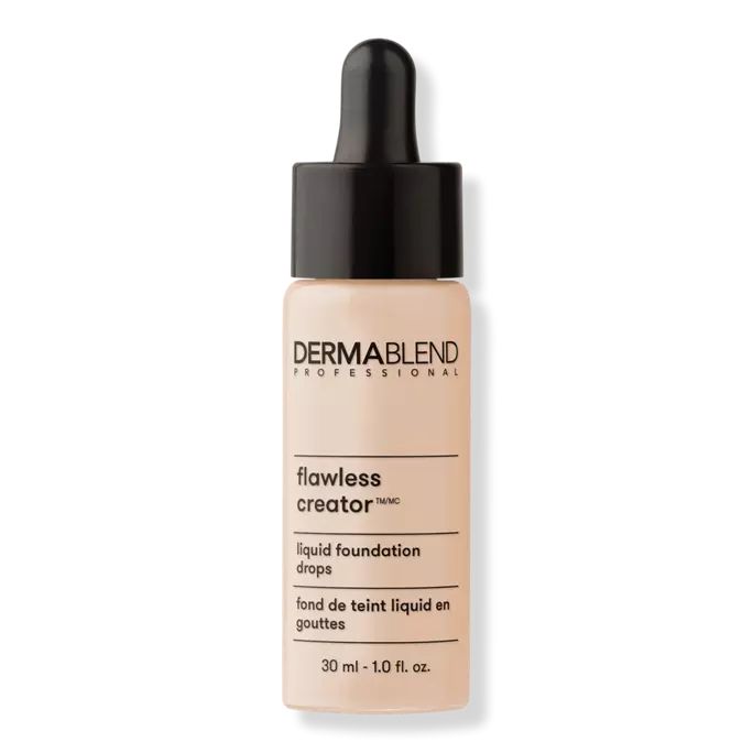 Flawless Creator Liquid Foundation Drops - Dermablend | Ulta Beauty Light Weight Foundation, Lightweight Foundation, Oil Free Foundation, Sls Free Products, Best Foundation, No Foundation Makeup, Makeup Reviews, Liquid Foundation, Uneven Skin