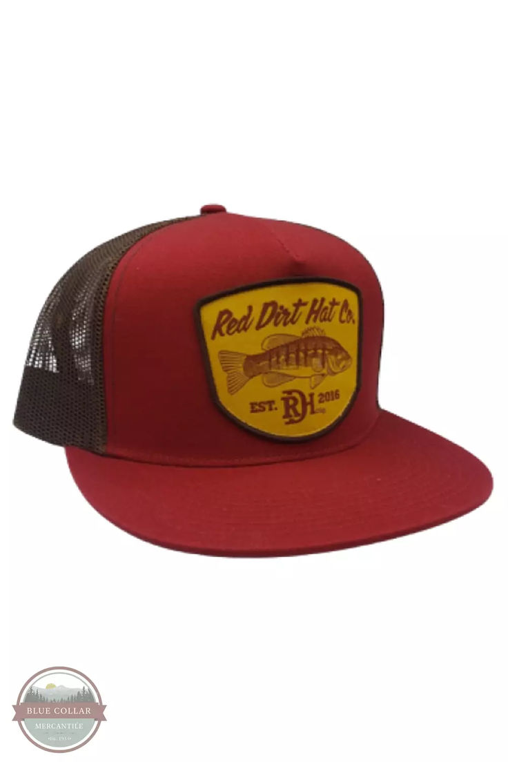 Red Dirt RDHC-285 Game Warden Cap Red 5-panel Trucker Hat, Red 5-panel Trucker Baseball Cap, Red Trucker 5-panel Baseball Cap, Red Trucker Style 5-panel Baseball Cap, Red Trucker Hat 5-panel, Red Trucker Hat With Flat Brim, Red Trucker Snapback Baseball Cap, Red Trucker Baseball Cap With Curved Brim, Red Trucker Baseball Cap Snapback