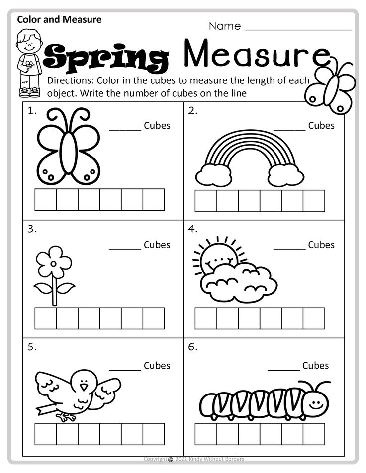 spring worksheet for kids