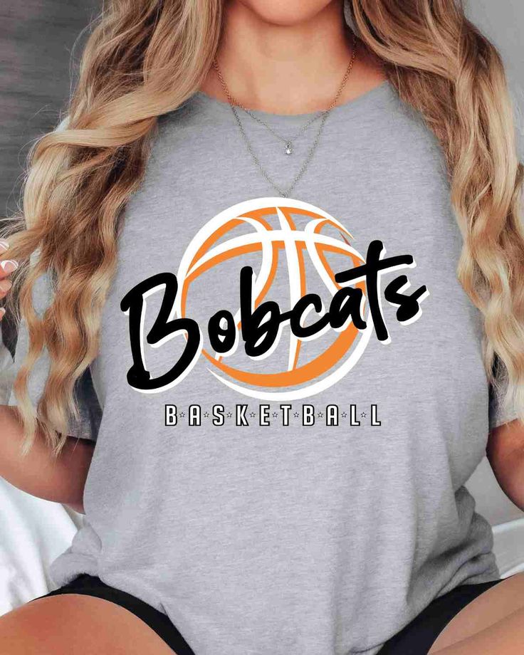 Looking to show off your Bobcat pride? Look no further than our Bobcat Pride heat transfer! Made from high-quality heat transfer material and featuring a bold, eye-catching design, this full color heat transfer is the perfect way to show your support for your favorite team. Whether you're at the game, out and about, or just lounging at home, this simple design is sure to turn heads and let everyone know that you're a true Bobcat fan. So why wait? Order your Bobcat Pride transfers today and start Basketball School Shirts, Wildcat Basketball Shirts, Bobcat Spirit Shirts, Bulldog Basketball Shirts, Mom Cricut Shirts Basketball, Mint Tee, Hawks Basketball, The Scorpions, Film Material