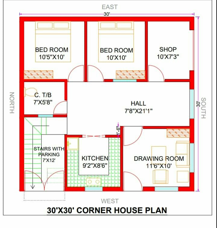 the floor plan for a home with 3 bedroom and 2 bathroom areas, including an attached garage