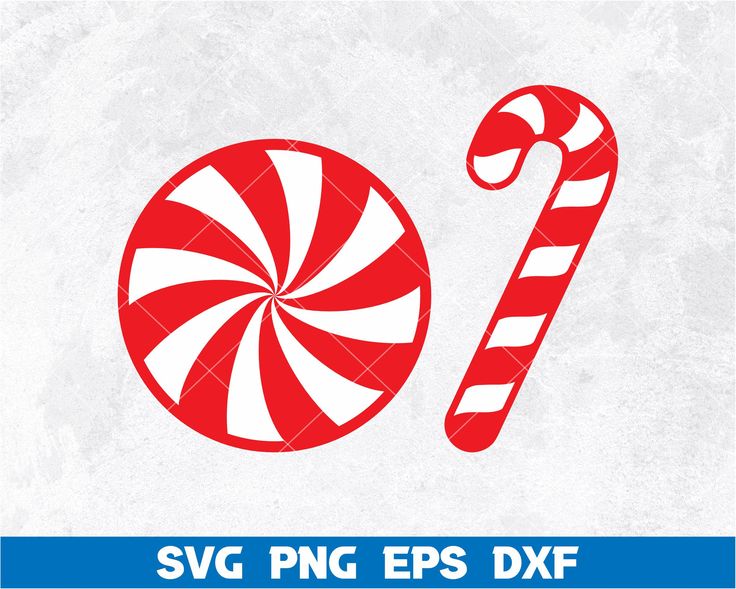 a red and white peppermink candy cane svg eps dxf file