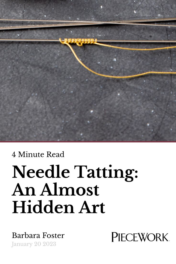 needle tatting an almost hidden art