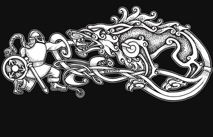 an intricately designed drawing on a black background