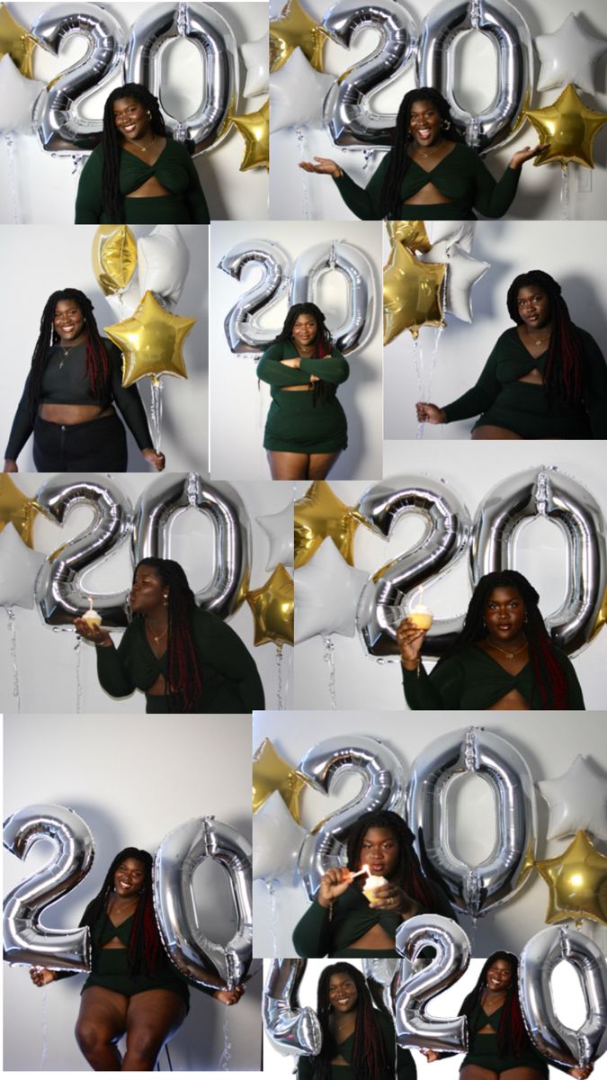 20th birthday photos with balloons, that are silver gold and white 20th Birthday Photoshoot, 20th Birthday Ideas, Future Bedroom Ideas, Photoshoot At Home, 24th Birthday, Photoshoot Inspo, 20th Birthday, Birthday Photoshoot, Diy Birthday