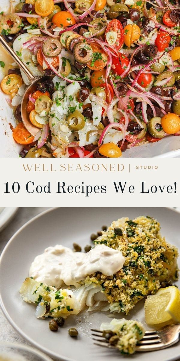 two pictures with different types of food and the words, well seasoned 10 god recipes we love