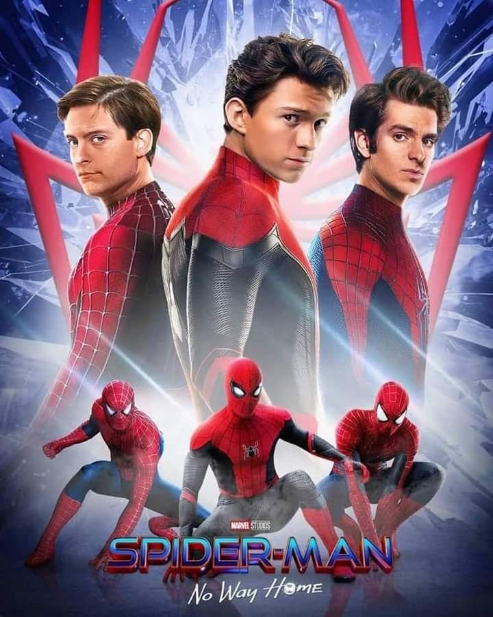 the amazing spider - man movie poster with two men in suits and one is looking at something