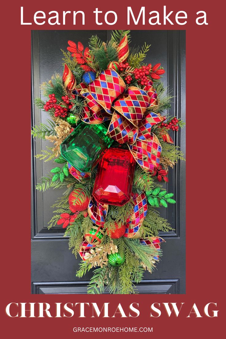 a christmas wreath with the words learn to make a