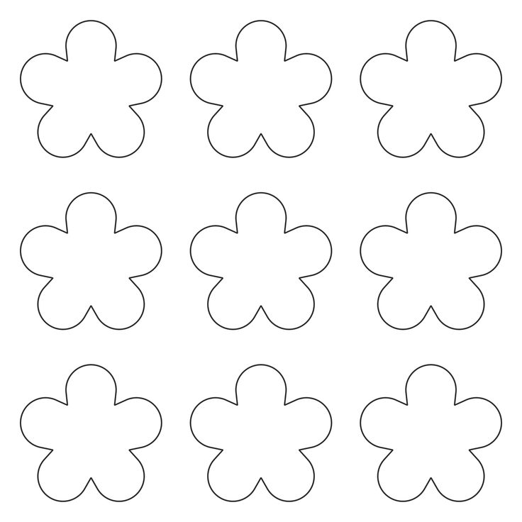 four different flower shapes that can be used to make an origami paper craft