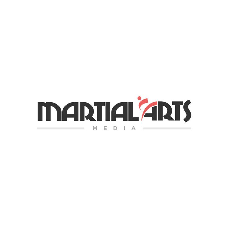 the logo for martial arts media, which has been designed to look like it is in black